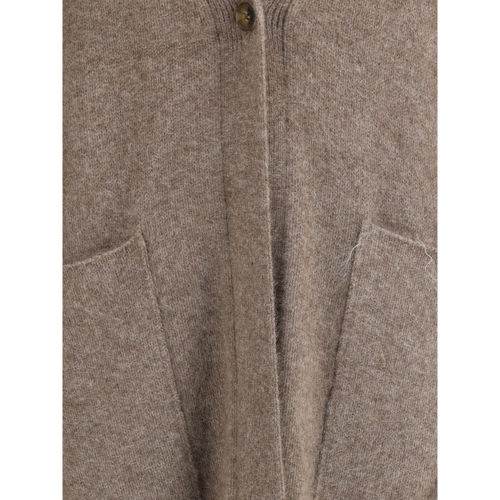 Loulou De Saison Smet lange Strickjacke